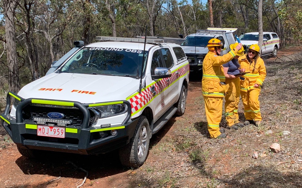 Ground Observers collecting fire ground intelligence